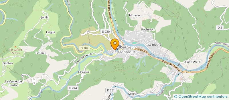 localisation de l'entreprise MONSIEUR REMI PALAZY  SAINT-SAUVEUR-DE-MONTAGUT