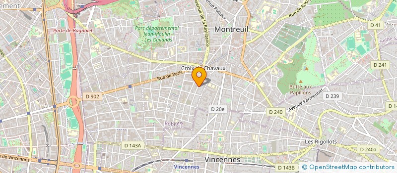 localisation de l'entreprise MONSIEUR REMI PAPILLIE à MONTREUIL