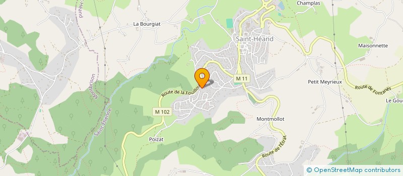 localisation de l'entreprise MONSIEUR REMI PCION  SAINT-HEAND