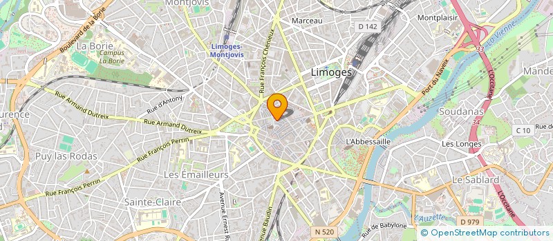localisation de l'entreprise MONSIEUR REMI PECHAIRE à LIMOGES