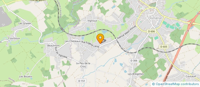 localisation de l'entreprise MONSIEUR REMI PERROT à DOMERAT