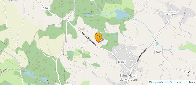 localisation de l'entreprise MONSIEUR REMI PERROUD  SAINT-VICTOR-DE-MORESTEL