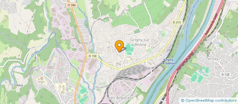 localisation de l'entreprise MONSIEUR REMI PIEROTTI  GRIGNY-SUR-RHONE