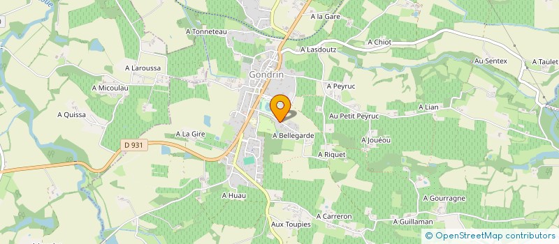 localisation de l'entreprise MONSIEUR REMI PINOS à GONDRIN