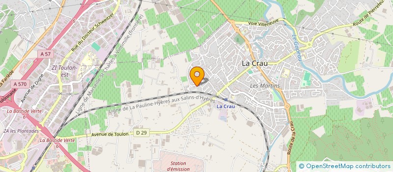 localisation de l'entreprise MONSIEUR REMI PIRANI à LA CRAU