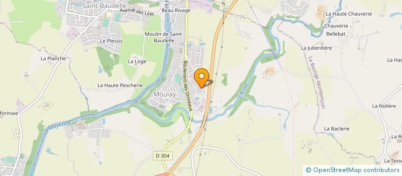 localisation de l'entreprise MONSIEUR REMI POCHARD  SAINT-BAUDELLE