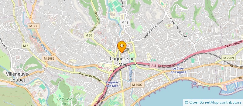 localisation de l'entreprise MONSIEUR REMI POLY à CAGNES-SUR-MER