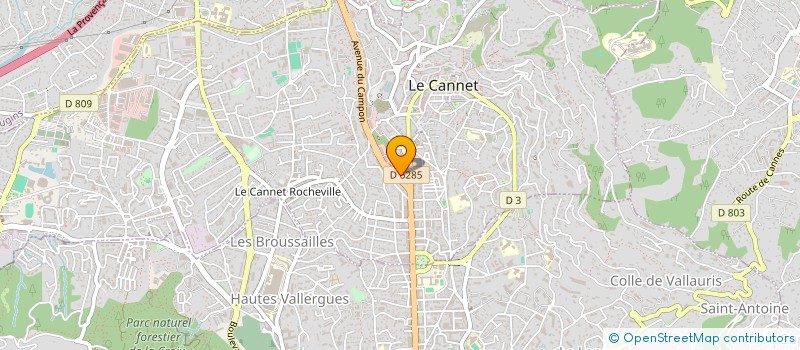 localisation de l'entreprise MONSIEUR REMI POMPANON à LE CANNET