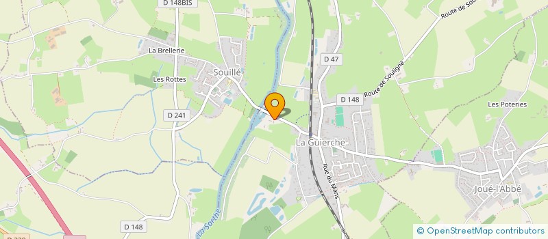 localisation de l'entreprise MONSIEUR REMI PORET  LA GUIERCHE