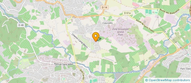 localisation de l'entreprise MONSIEUR REMI PORTAL à GRIMAUD