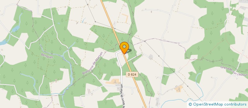 localisation de l'entreprise MONSIEUR REMI POUILLET  SAINT-MAURICE-SUR-ADOUR