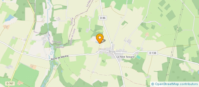 localisation de l'entreprise MONSIEUR REMI POUSSIN  NOYANT-VILLAGES