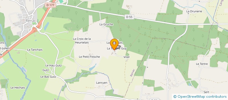 localisation de l'entreprise MONSIEUR REMI PREVAIRE  RENAC