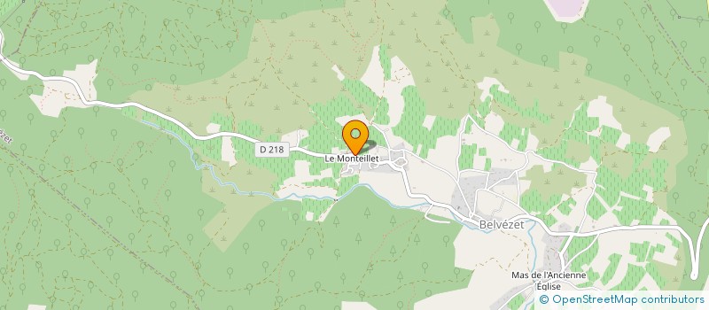 localisation de l'entreprise MONSIEUR REMI PRISTAS  BELVEZET