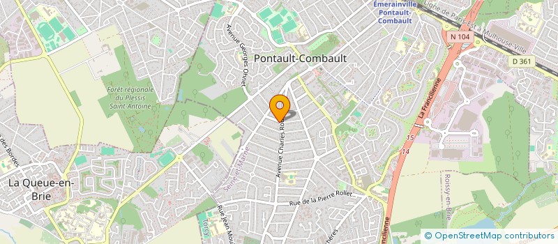 localisation de l'entreprise MONSIEUR REMI RABU à PONTAULT-COMBAULT