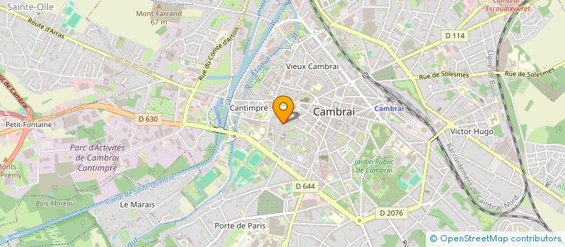 localisation de l'entreprise MONSIEUR REMI REGNIER  CAMBRAI