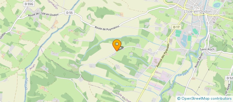 localisation de l'entreprise MONSIEUR REMI REZAGUI  L'ISLE-EN-DODON