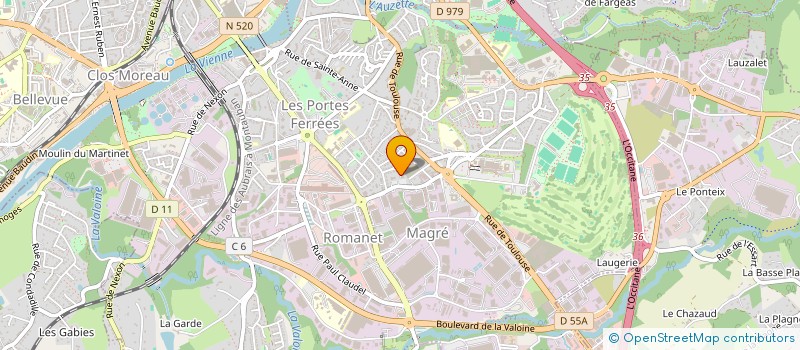 localisation de l'entreprise MONSIEUR REMI ROCHET à LIMOGES