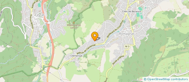localisation de l'entreprise MONSIEUR REMI RODRIGUES  ROMAGNAT