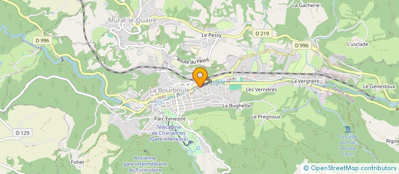 localisation de l'entreprise MONSIEUR REMI ROLAND-GOSSELIN à LA BOURBOULE