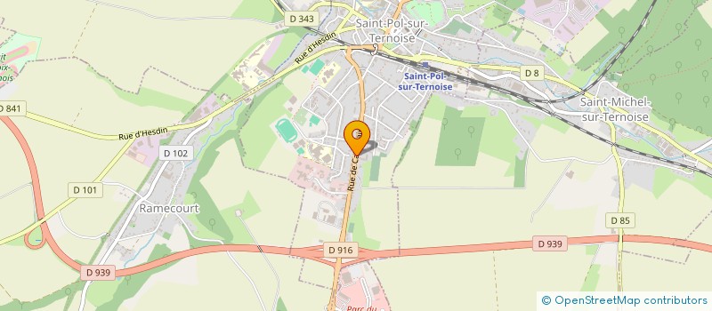 localisation de l'entreprise MONSIEUR REMI ROPITAL à SAINT-POL-SUR-TERNOISE