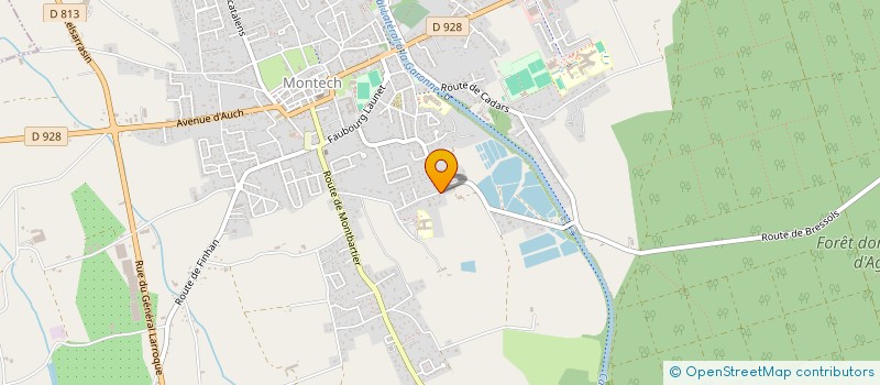 localisation de l'entreprise MONSIEUR REMI ROS  MONTECH