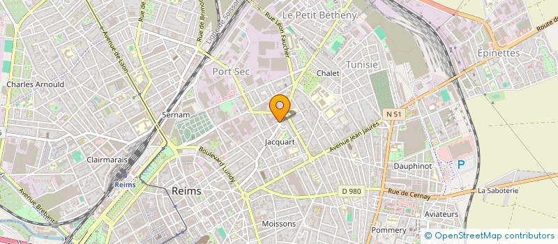 localisation de l'entreprise MONSIEUR REMI ROULLET  REIMS