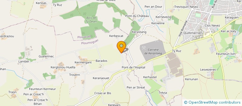 localisation de l'entreprise MONSIEUR REMI ROUVIER  PLOUMOGUER