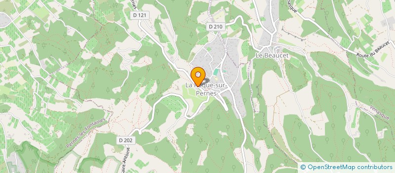 localisation de l'entreprise MONSIEUR REMI SANCHEZ  LA ROQUE-SUR-PERNES