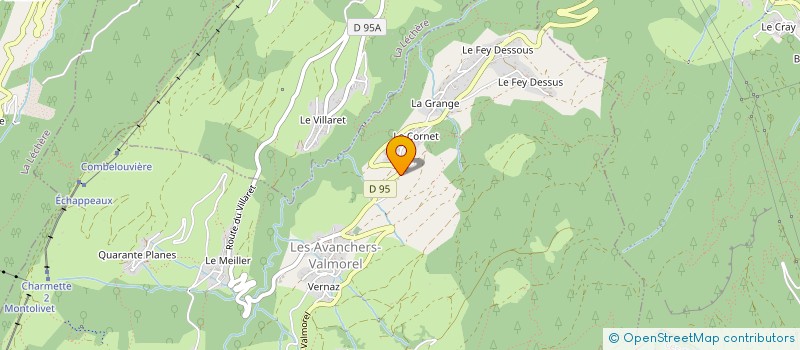 localisation de l'entreprise MONSIEUR REMI SANSIQUET à LES AVANCHERS-VALMOREL