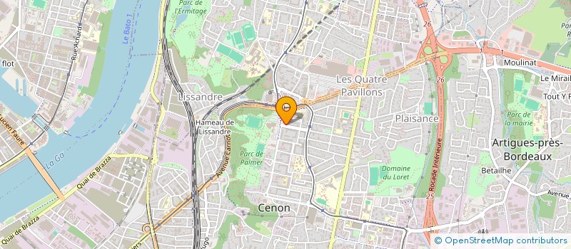 localisation de l'entreprise MONSIEUR REMI SANZ Y BUENO  CENON