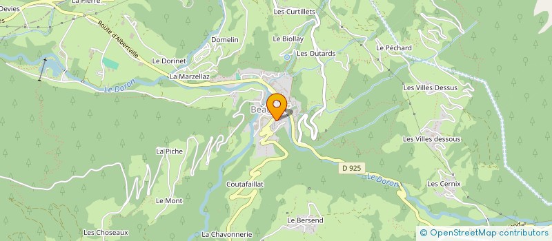 localisation de l'entreprise MONSIEUR REMI SEMERY à BEAUFORT