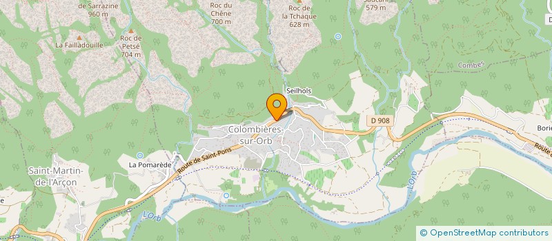 localisation de l'entreprise MONSIEUR REMI SENES à COLOMBIERES-SUR-ORB