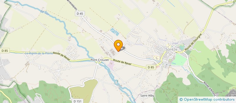 localisation de l'entreprise MONSIEUR REMI SERMET  SOREZE