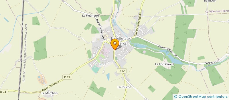 localisation de l'entreprise MONSIEUR REMI SERREAU  LA VILLE-AUX-CLERCS