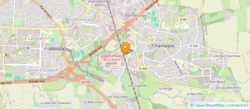 localisation de l'entreprise MONSIEUR REMI SERREAU  CHANTEPIE