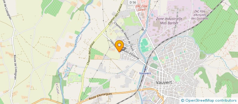 localisation de l'entreprise MONSIEUR REMI SERVIERE  VAUVERT