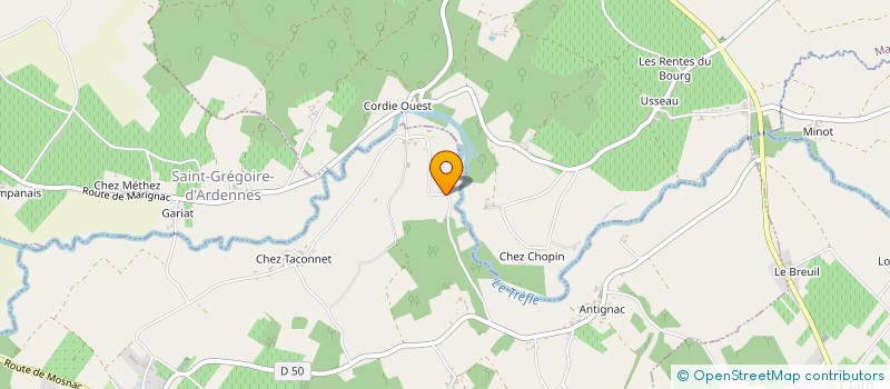 localisation de l'entreprise MONSIEUR REMI SIMON  SAINT-GEORGES-ANTIGNAC