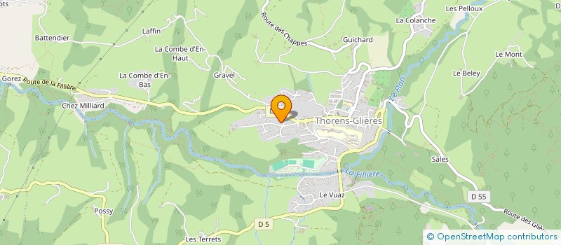 localisation de l'entreprise MONSIEUR REMI SONNERAT  FILLIERE