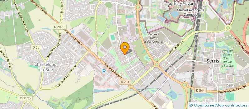 localisation de l'entreprise MONSIEUR REMI SORLIN  MONTEVRAIN