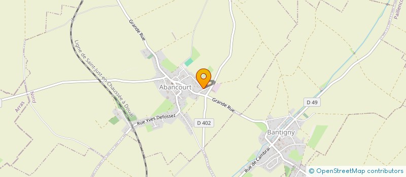 localisation de l'entreprise MONSIEUR REMI SOYEZ  ABANCOURT