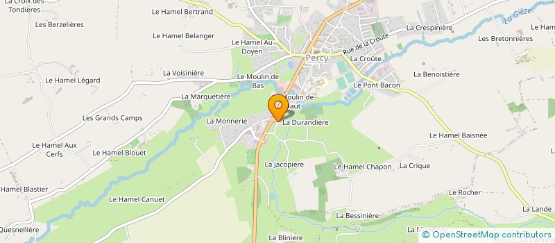 localisation de l'entreprise MONSIEUR REMI STEINER à PERCY-EN-NORMANDIE