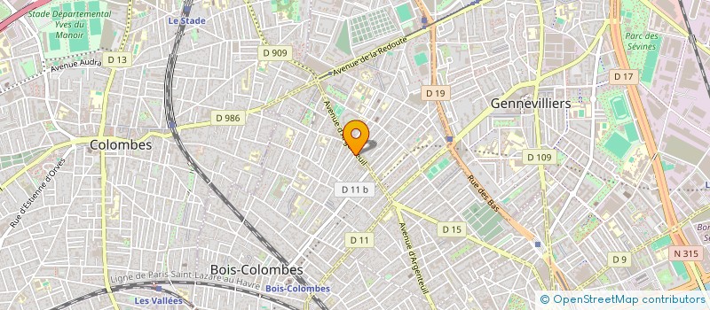 localisation de l'entreprise MONSIEUR REMI SZILAS à BOIS-COLOMBES