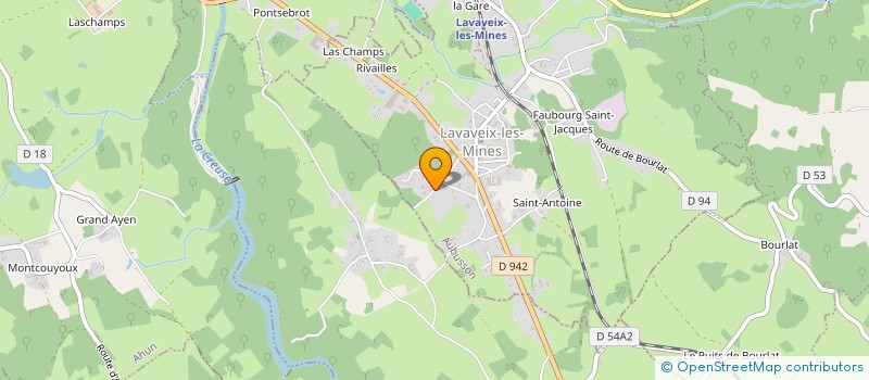 localisation de l'entreprise MONSIEUR REMI TELLIER à LAVAVEIX-LES-MINES