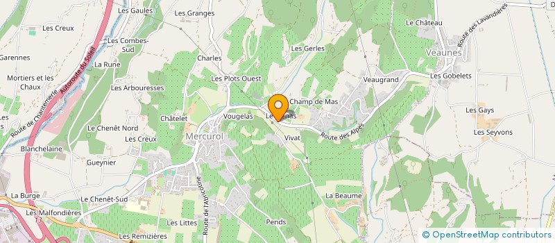 localisation de l'entreprise MONSIEUR REMI TERRAT  MERCUROL-VEAUNES