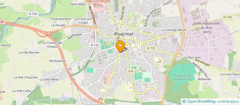 localisation de l'entreprise MONSIEUR REMI THOMAS  PLOERMEL