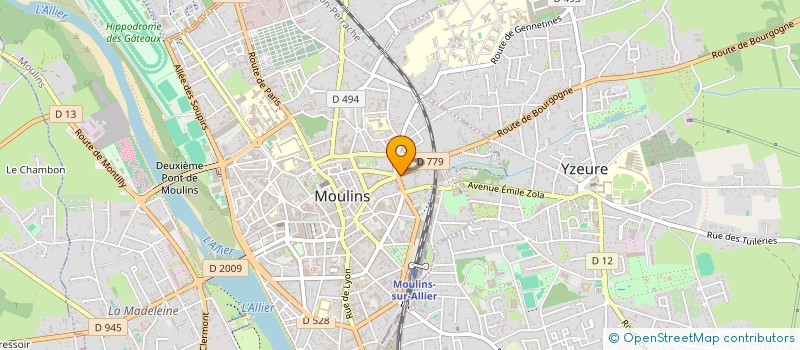 localisation de l'entreprise MONSIEUR REMI THOMAS  MOULINS