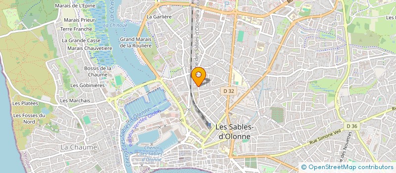 localisation de l'entreprise MONSIEUR REMI THOUZEAU  LES SABLES D'OLONNE