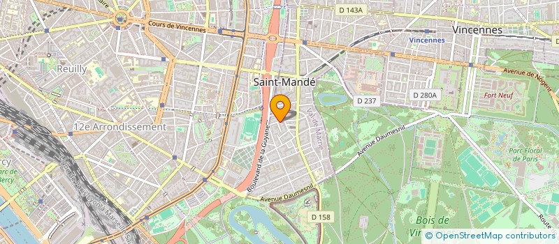 localisation de l'entreprise MONSIEUR REMI TIBI à SAINT-MANDE