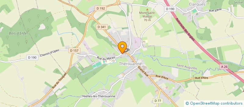 localisation de l'entreprise MONSIEUR REMI TRINEL  THEROUANNE